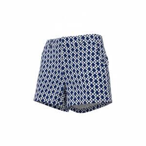 Banana Republic Women Blue & White Geometric Print Dressy Stretch Shorts Size 8